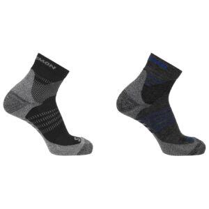 Socks X Ultra AcceSS Quarter 2-Pack Anthracite Black