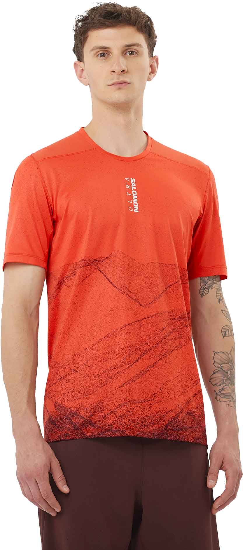 S/Lab Ultra Tee Aop M Burnt Sienna/Decadent Chocolate – Image 3