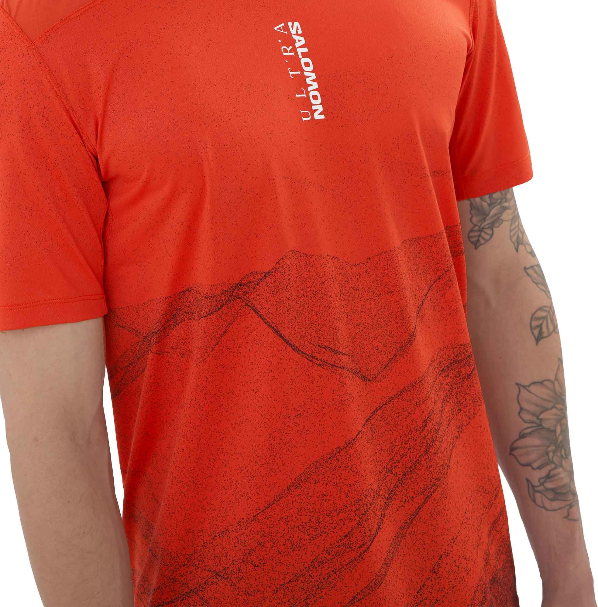S/Lab Ultra Tee Aop M Burnt Sienna/Decadent Chocolate – Image 5
