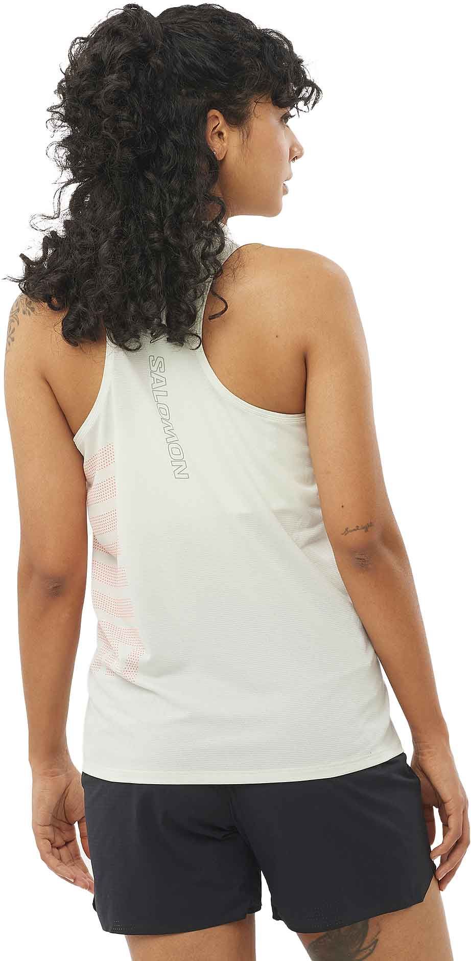 Sense Aero Singlet GFX W Icicle/Neon Flame – Image 2