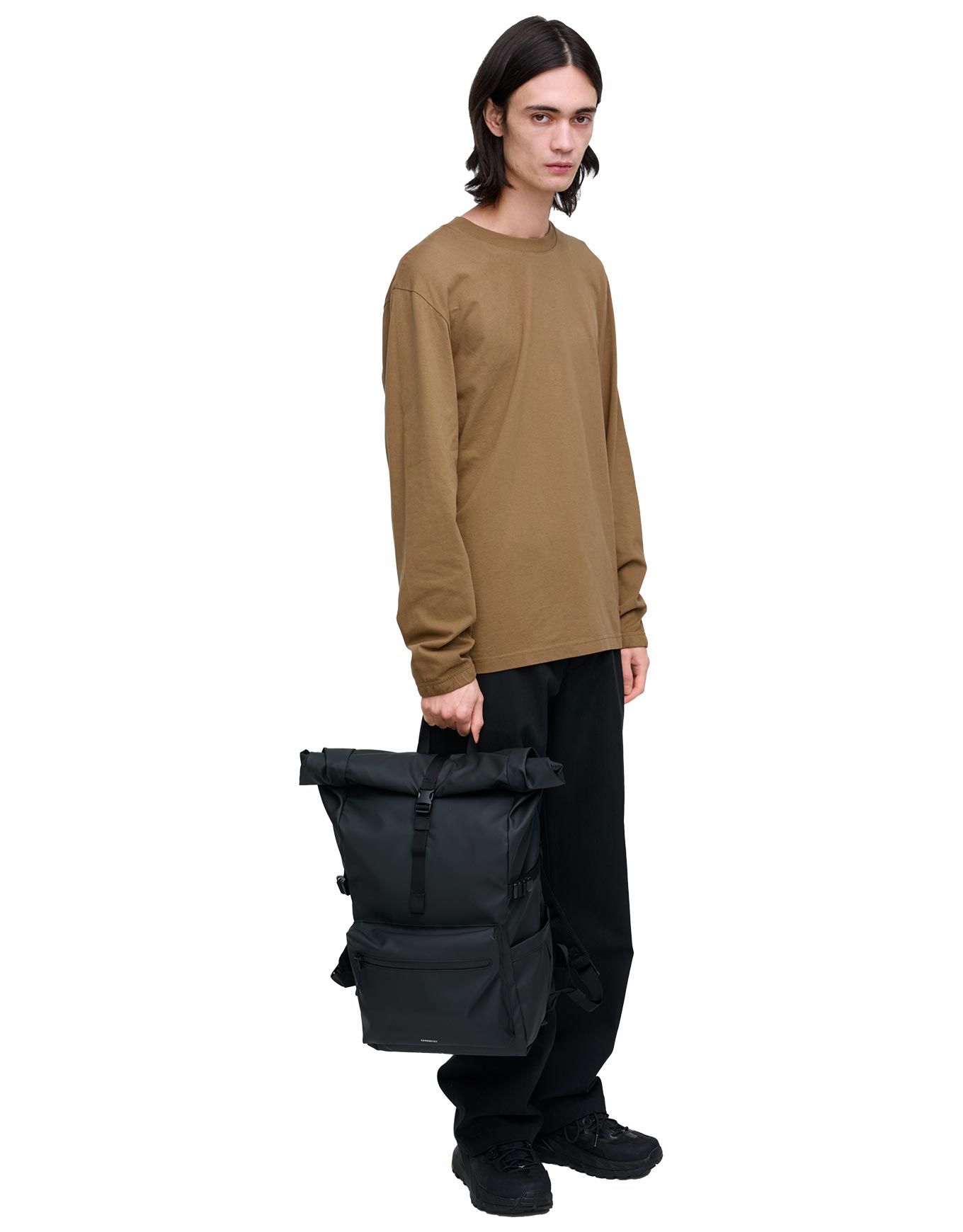 Stream Rolltop Backpack L Black – Image 3