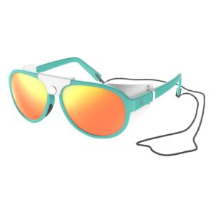 Cervina Teal Blue/White / Red Chrome