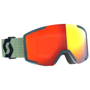 Shield Soft Green / Black / Enhancer Red Chrome