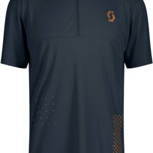 Tee M's Trail Vertic Zip SS Dark Blue