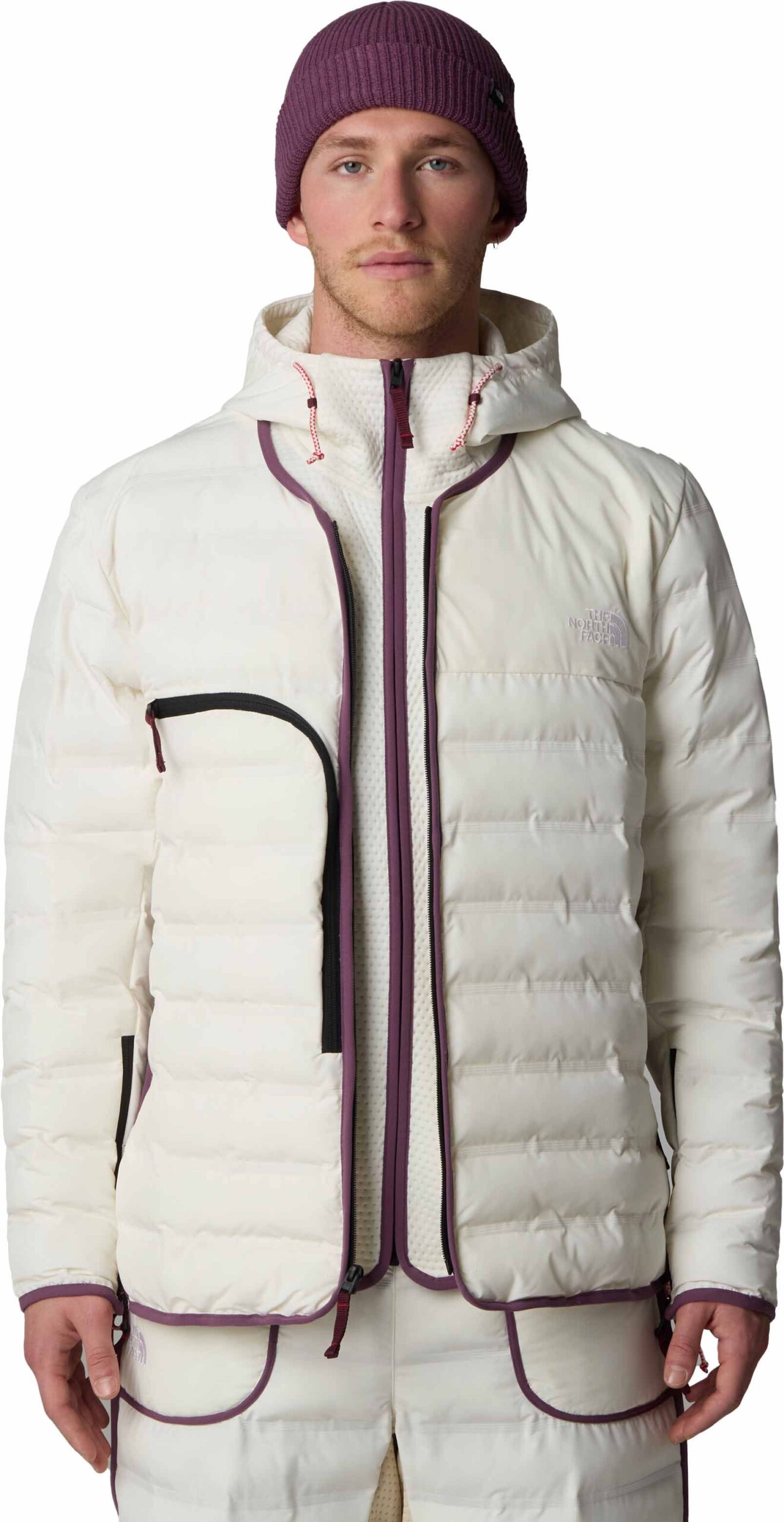 A68A Woven 50/50 Jacket Khaki Stone/White Dune – Image 4