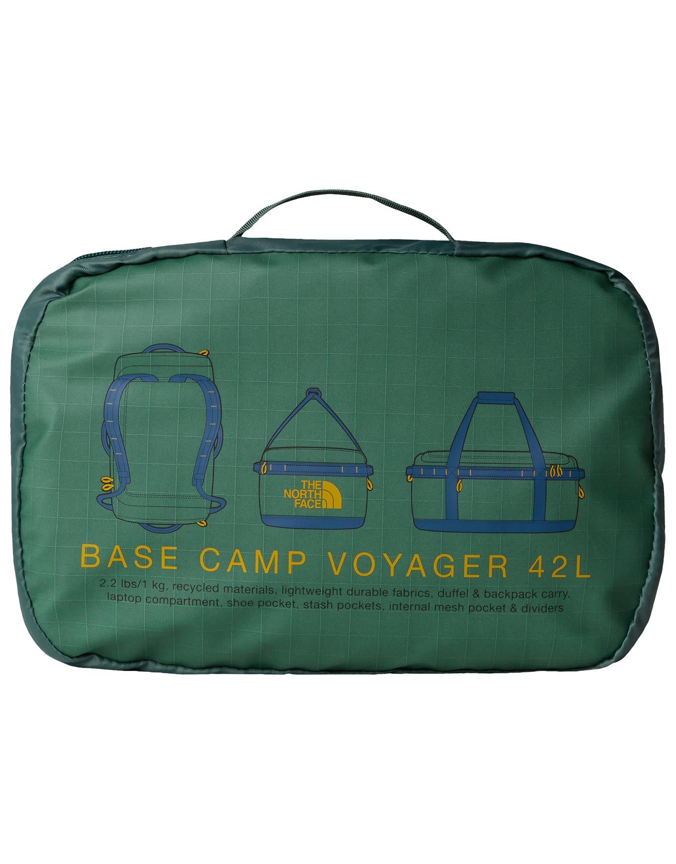 Base Camp Voyager Duffel 42L Duck Green Shady Blue – Image 5