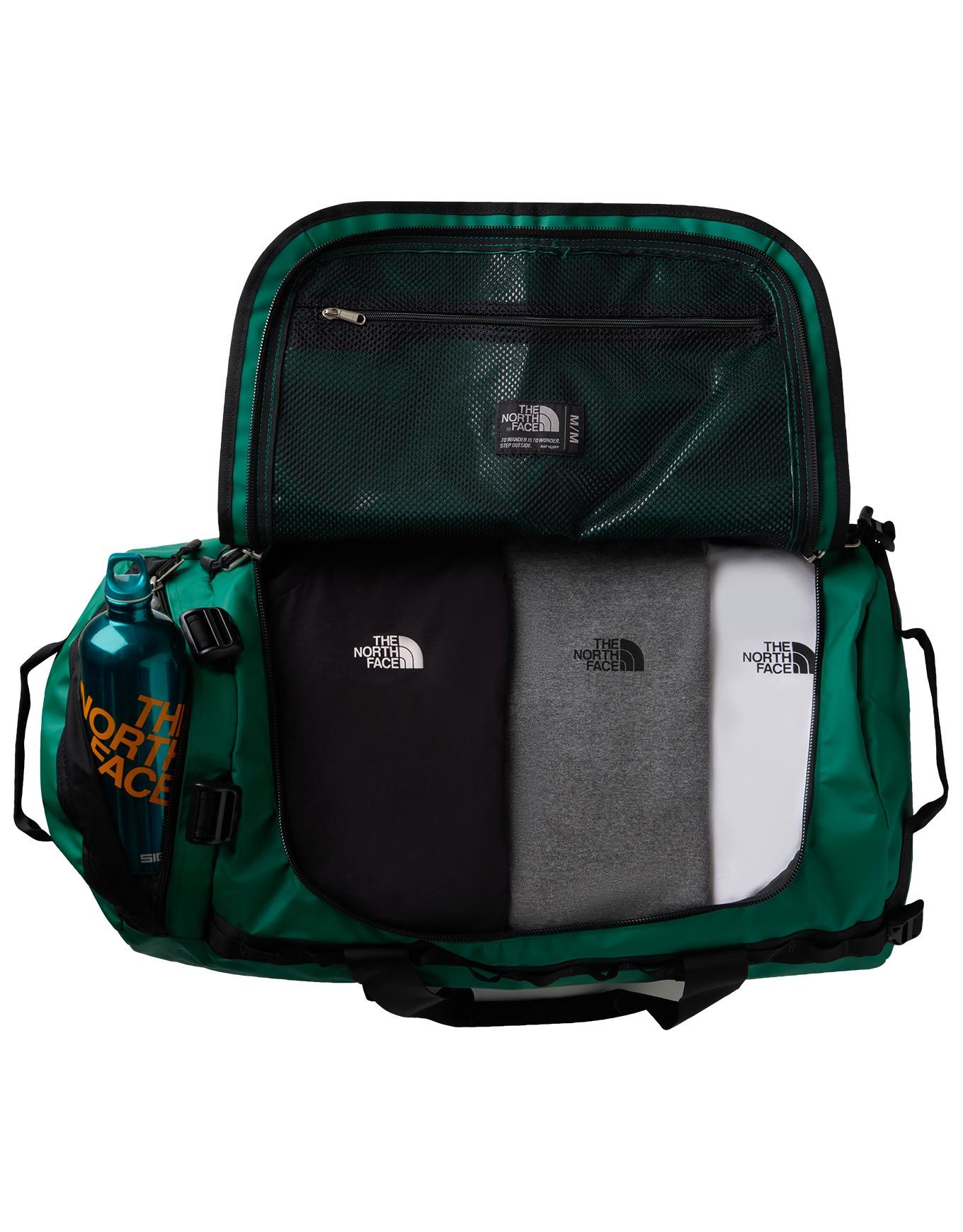 Base Camp Duffel M Evergreen TNF Black – Image 2
