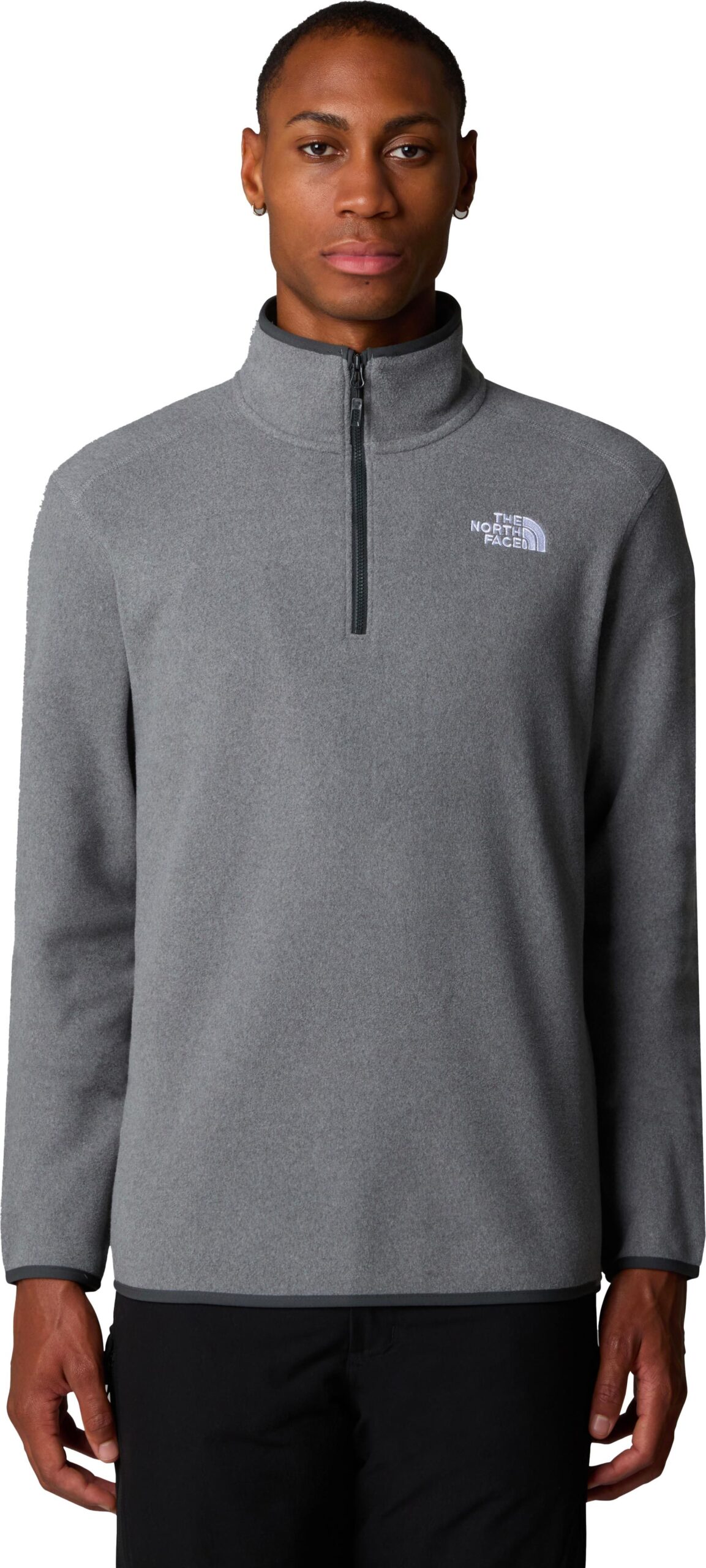 M 100 Glacier 1/4 Zip TNF Medium Grey Heather – Image 3