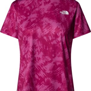 W Flex S/S Tee Reg Aop Cyber Bery Waterfall Print