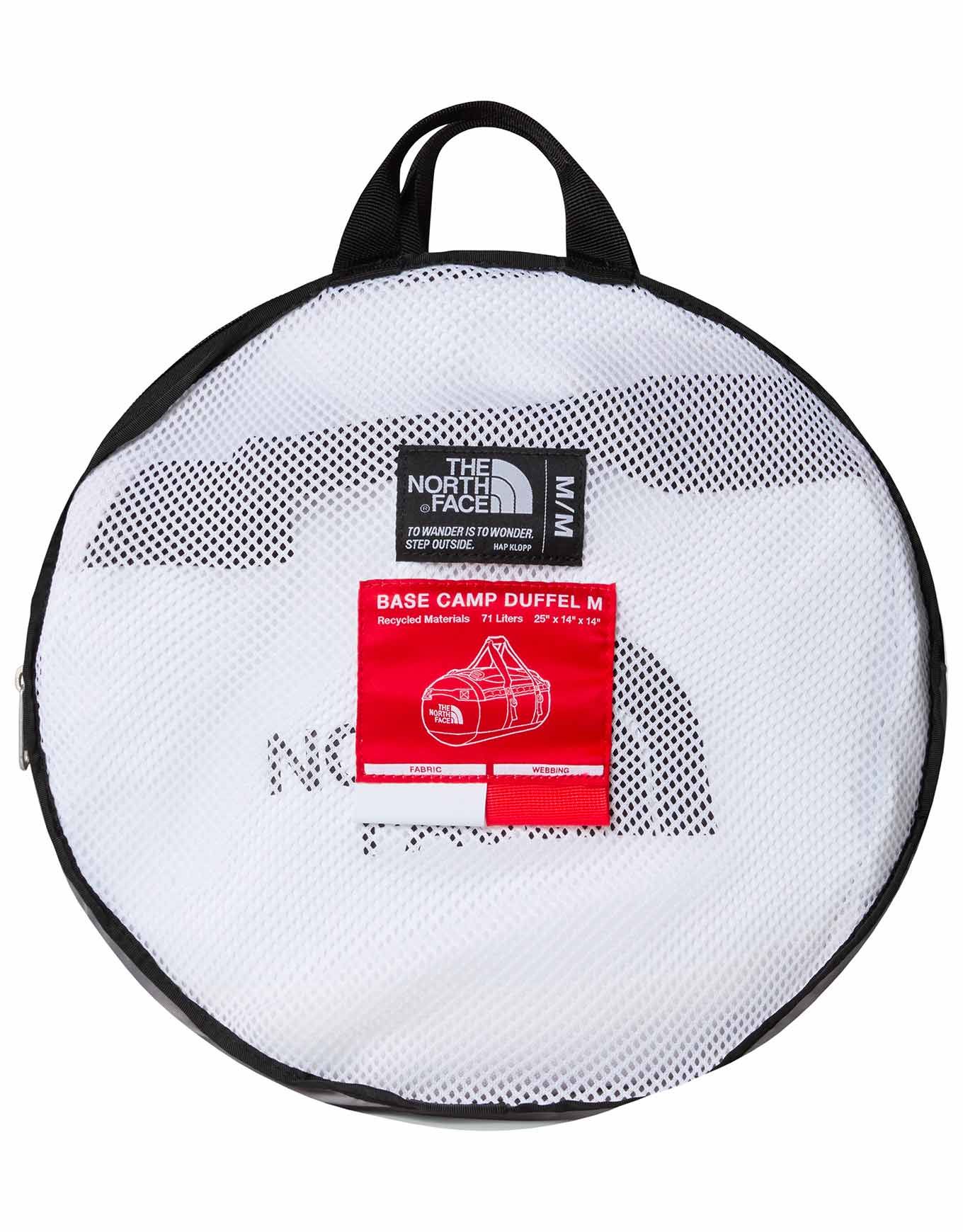 Base Camp Duffel M TNF White TNF Black Elevation Red – Image 5