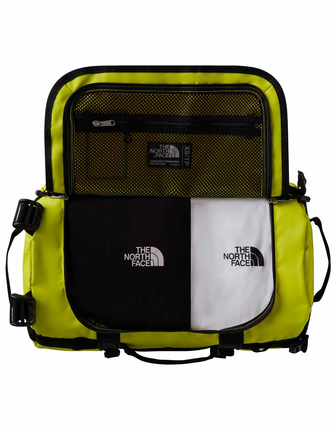 Base Camp Duffel XS Sulphur Spring Green TNF Black – Image 2