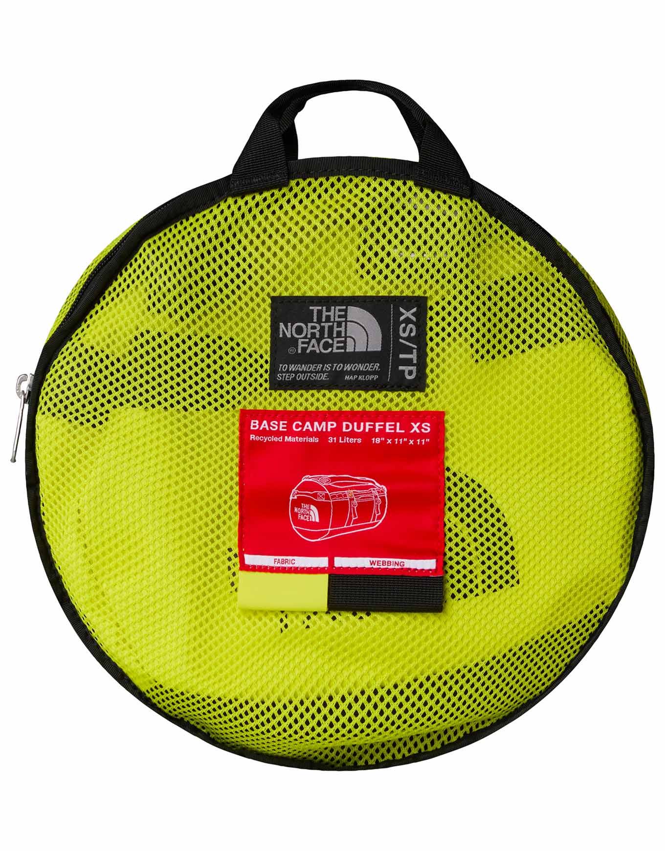 Base Camp Duffel XS Sulphur Spring Green TNF Black – Image 5