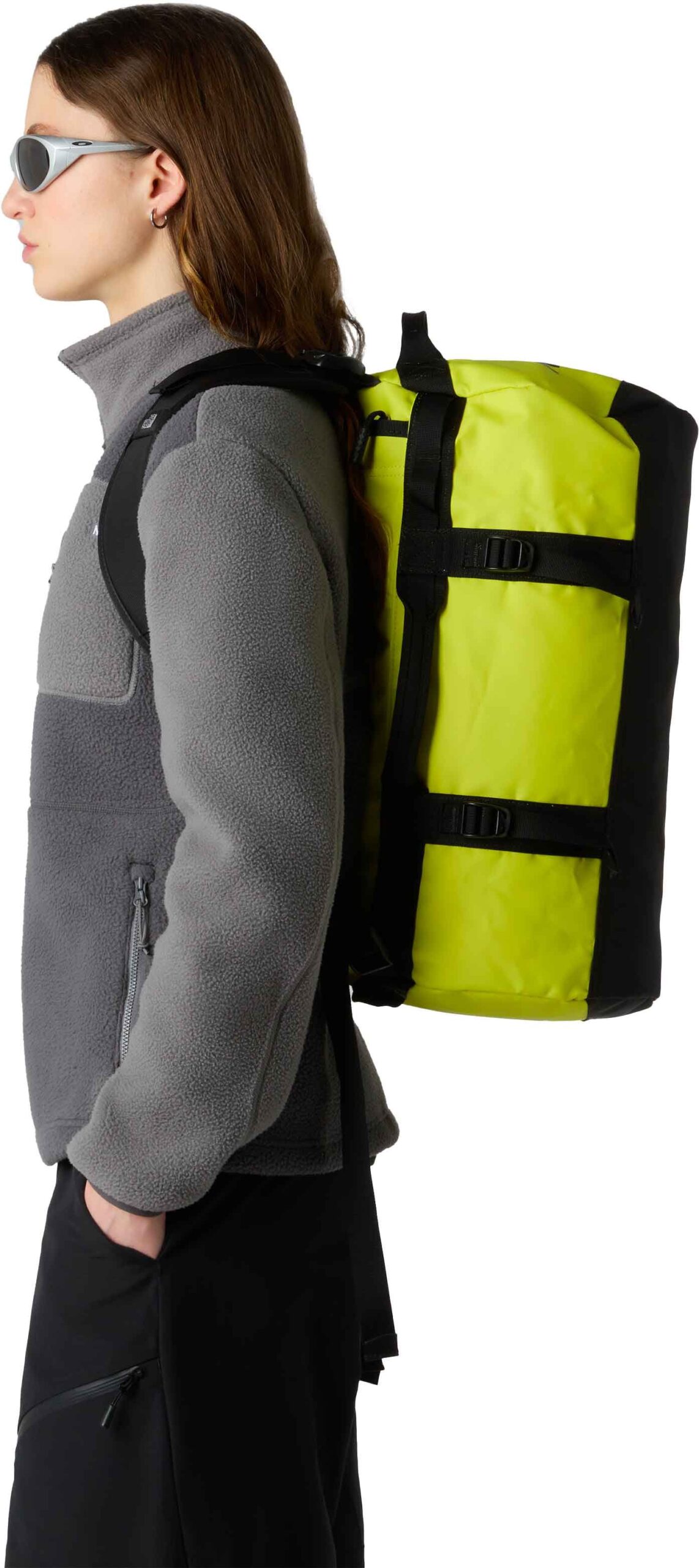 Base Camp Duffel XS Sulphur Spring Green TNF Black – Image 3