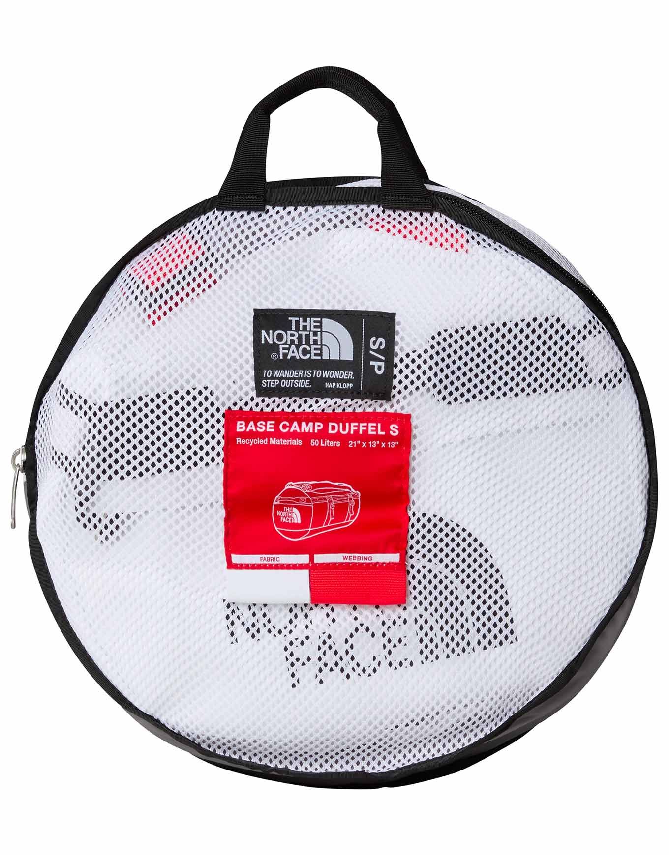 Base Camp Duffel S TNF White TNF Black Elevation Red – Image 4