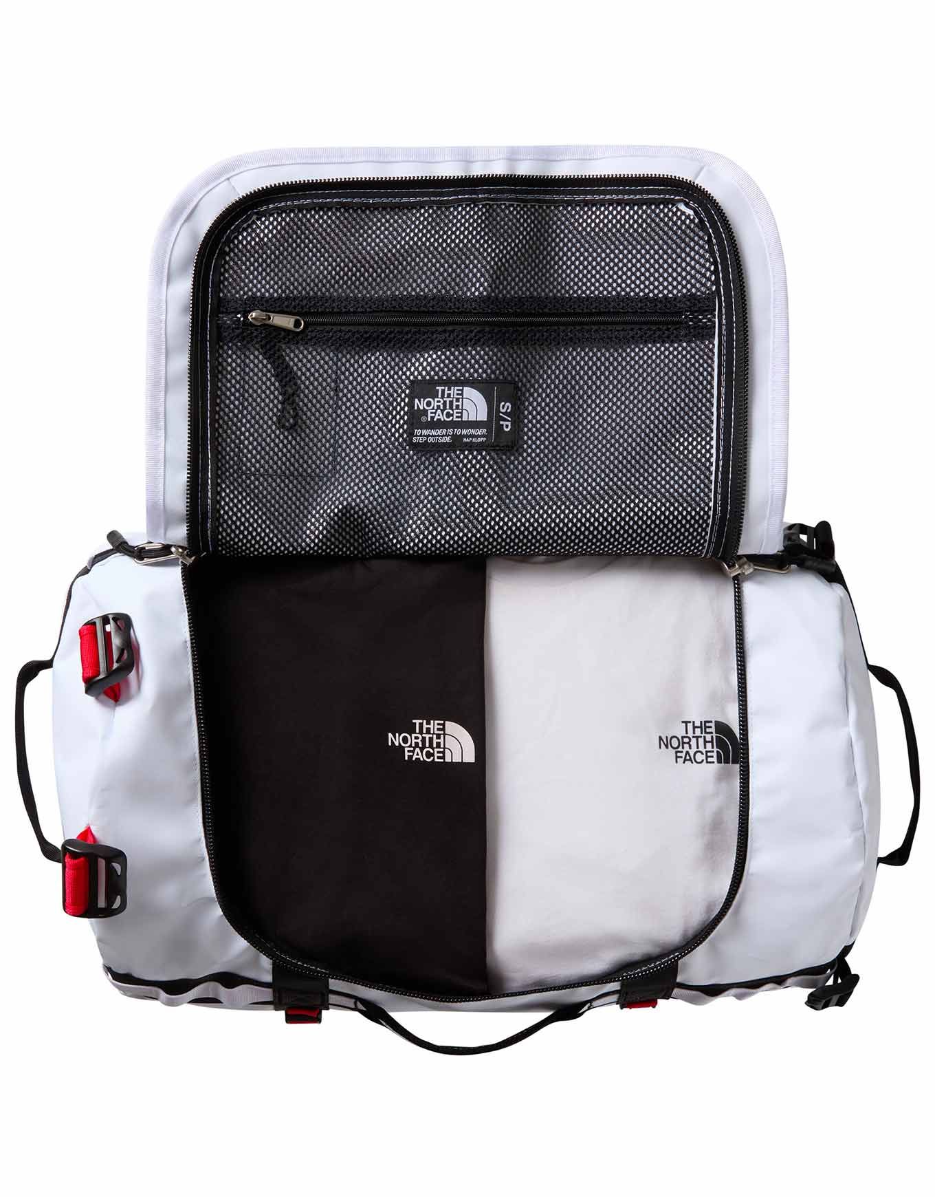 Base Camp Duffel S TNF White TNF Black Elevation Red – Image 5