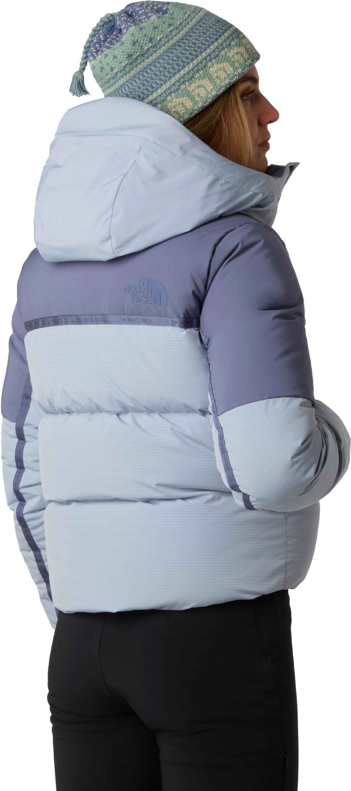 W Cold Spell Cropped Down Jacket Blue Flax Twilight Gala – Image 3