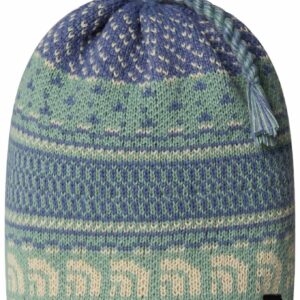 Cabin Ski Tuke Slate Moss Jacquard Tassel