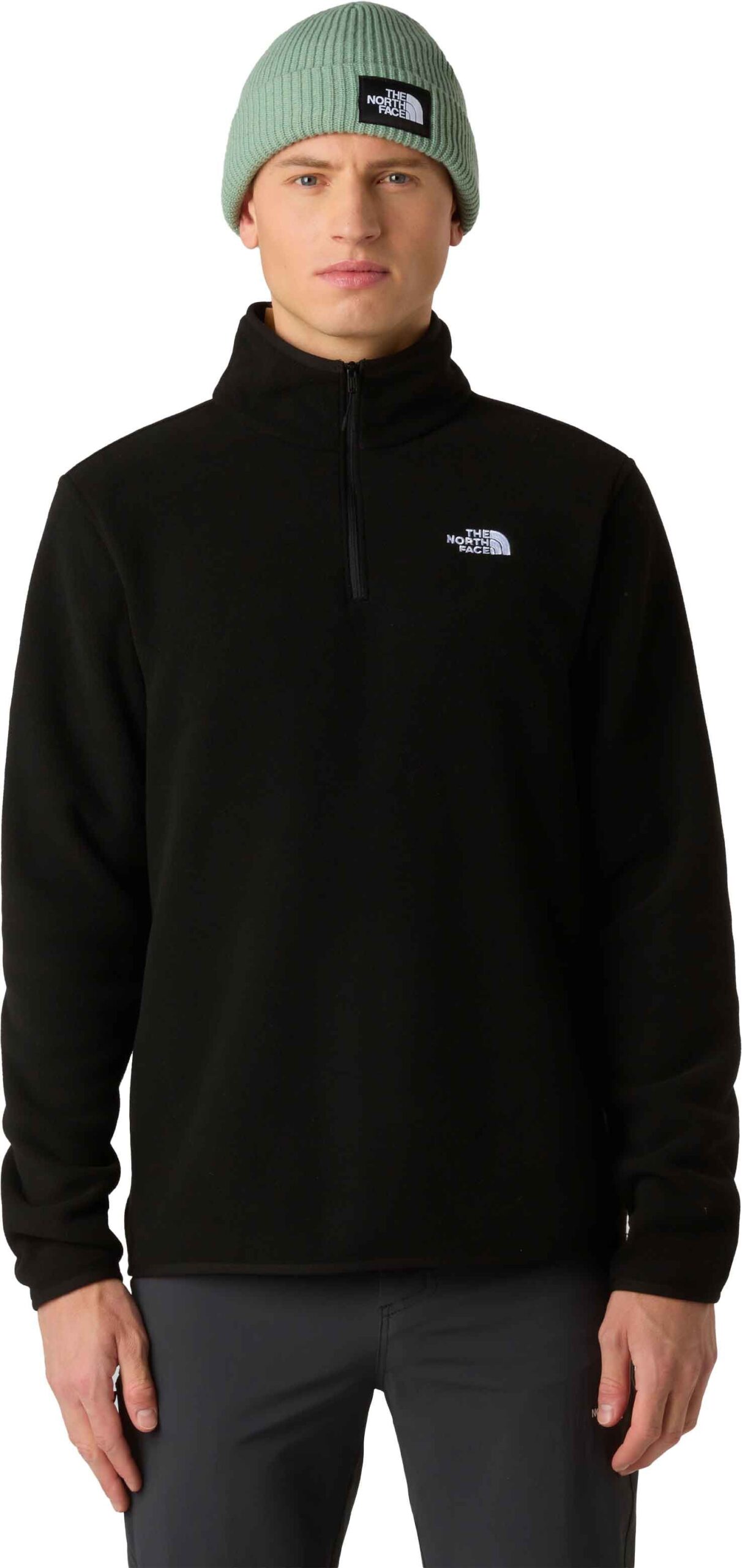 M Glacier Fleece 1/4 Zip Jacket TNF Black – Image 4
