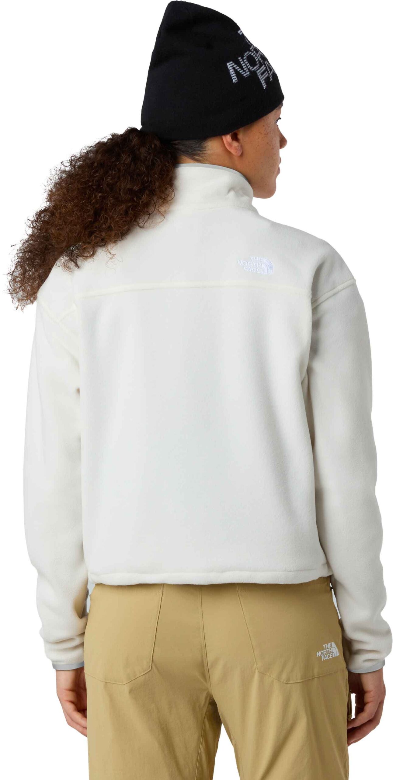 W Glacier Fleece 1/2 Zip Short Jacket White Dune – Image 2