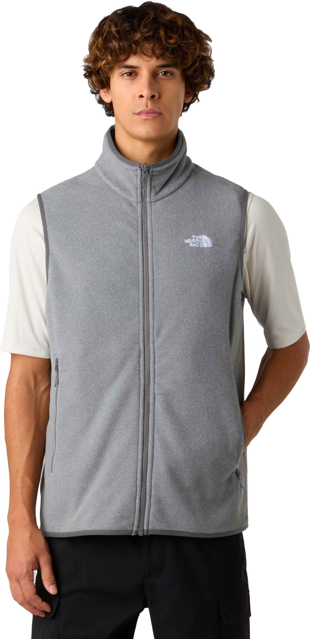 M Glacier Fleece Vest TNF Mid Grey Heather – Image 2