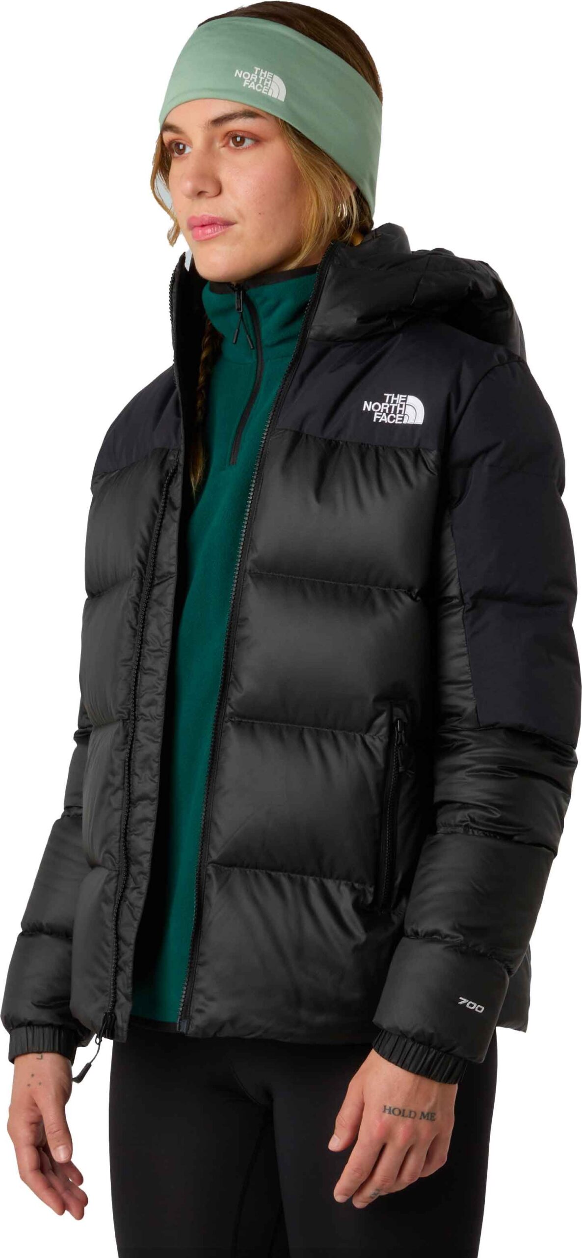 W Diablo Down 2.0 Hooded Jacket TNF Black Heather TNF Black – Image 5