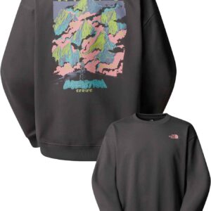 U Expedition Celebration Oversized Crew Sweatshirt Anthracite Grey