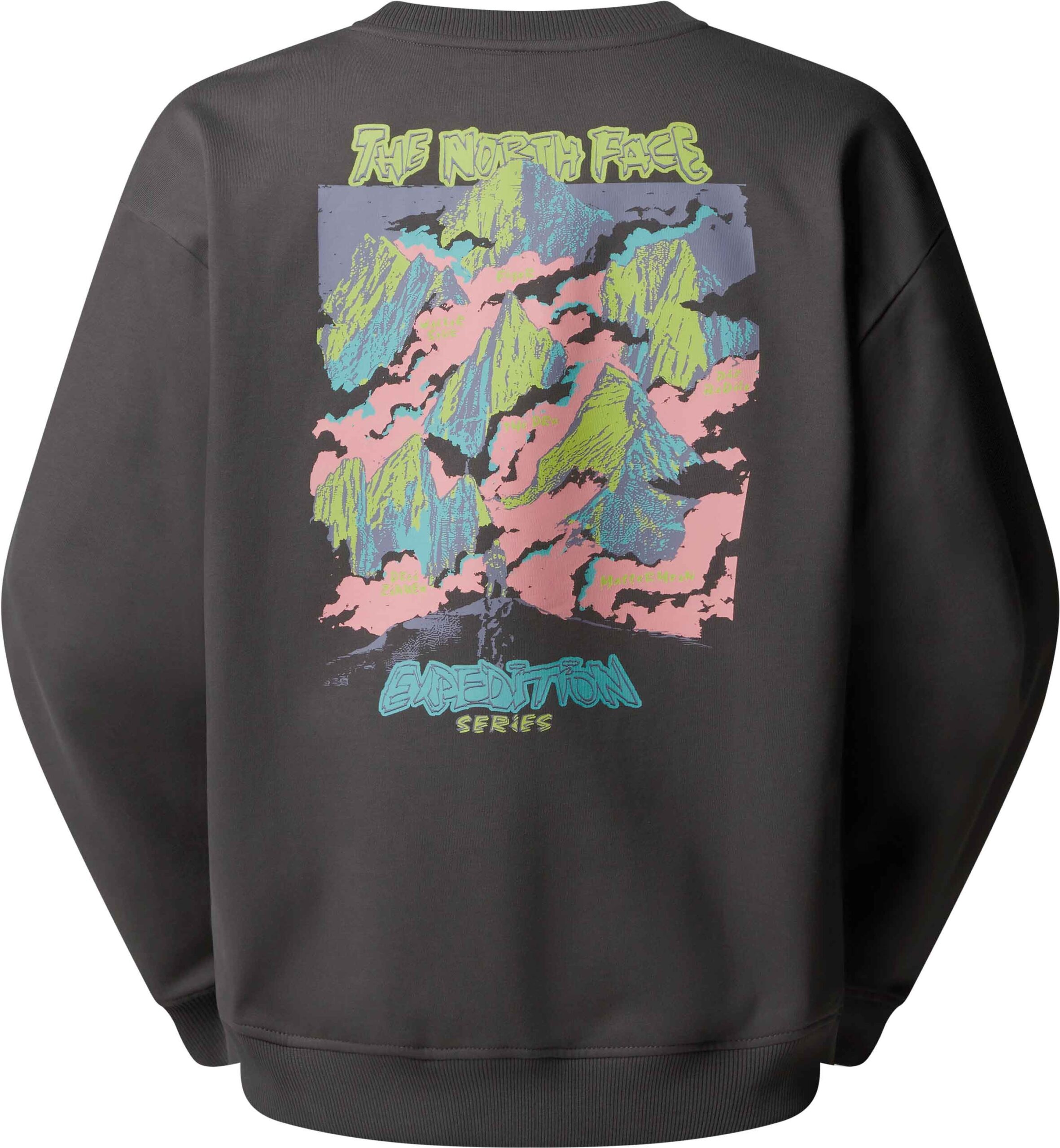 U Expedition Celebration Oversized Crew Sweatshirt Anthracite Grey – Image 4