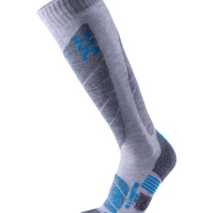 Uyn Man Ski All Mountain Socks Light Grey Melange Azure