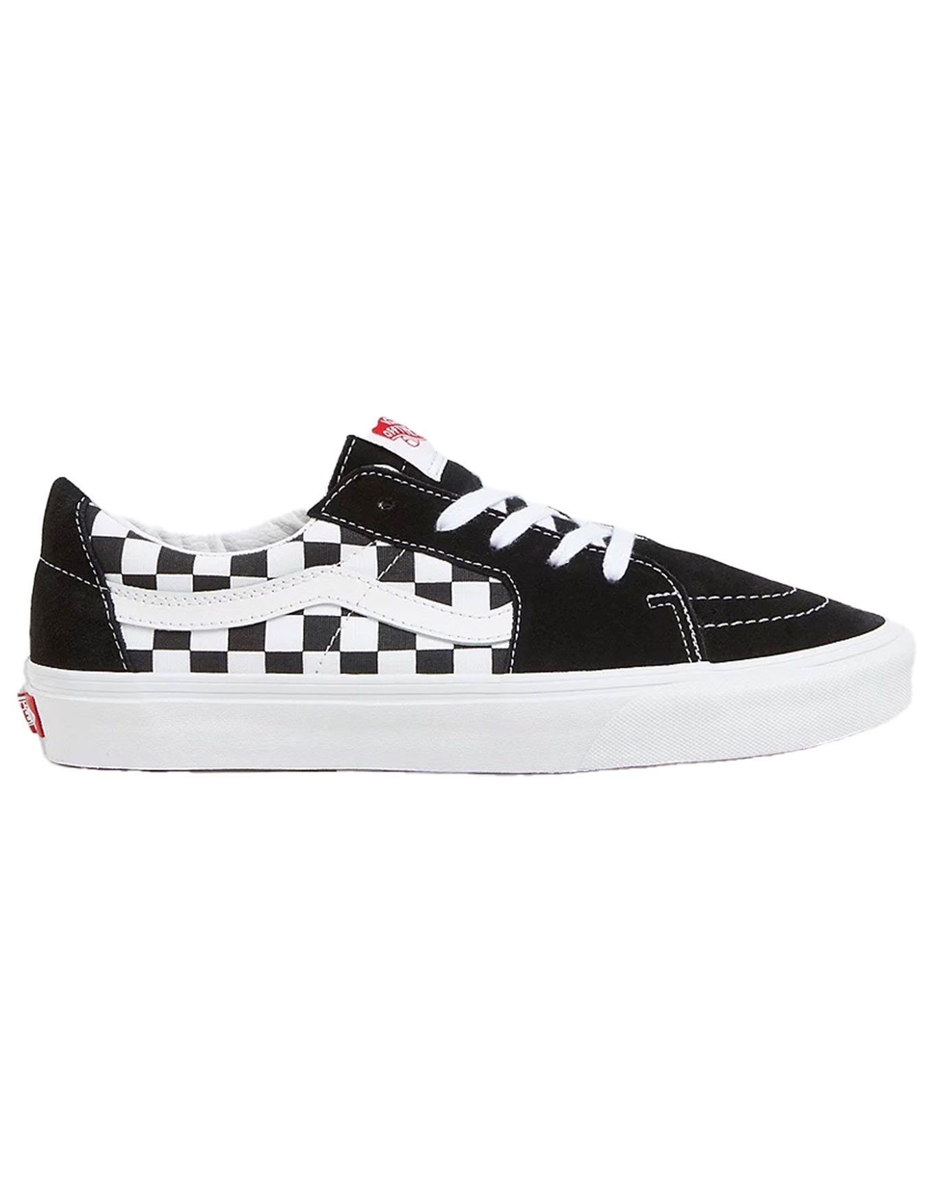 SK8-Low Black Checkerboard Canvas/Suede – Image 4