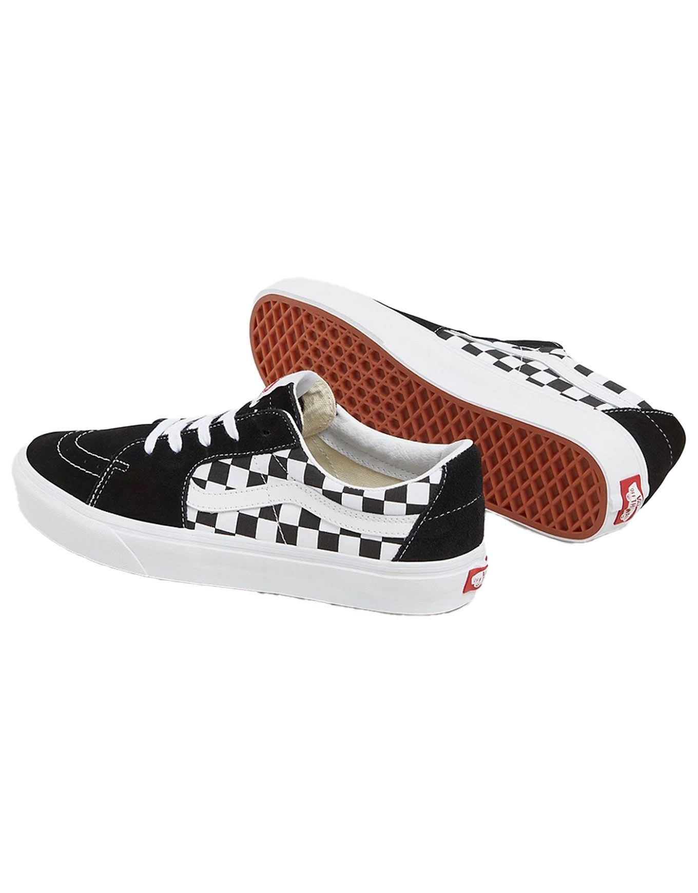SK8-Low Black Checkerboard Canvas/Suede – Image 5
