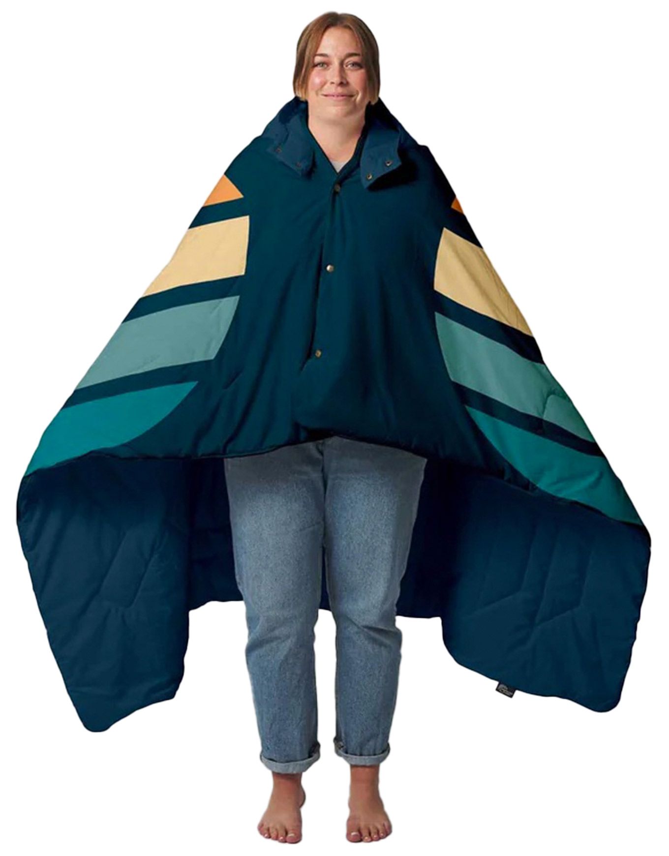 Travel Blanket Sunset Stipes