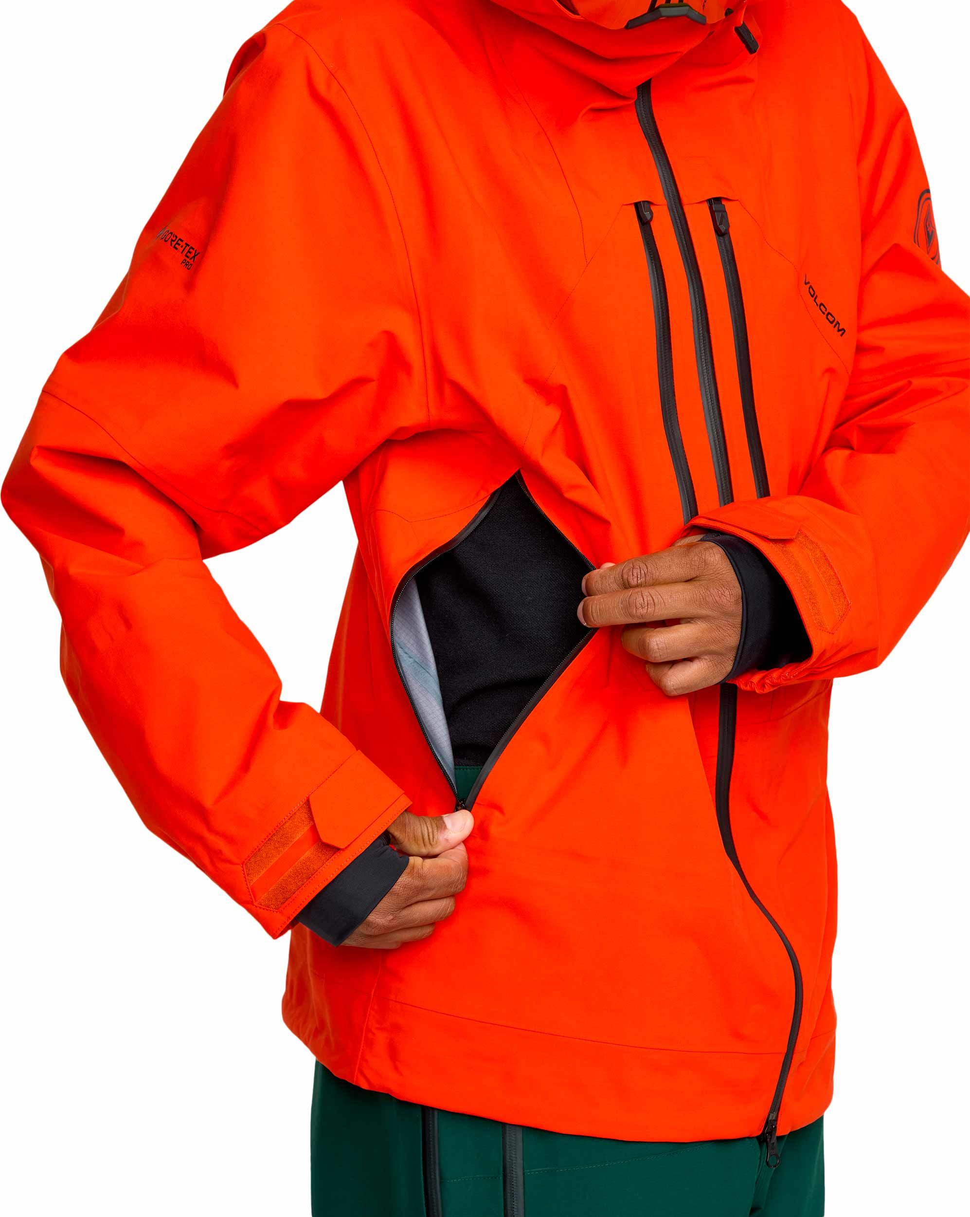 Anyox Guide Gore-Tex Pro Shell Jacket Orange Shock – Image 4