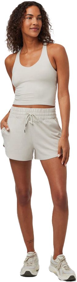 Halo Performance Crop Tank 2.0 W Ecru Heather – Image 2