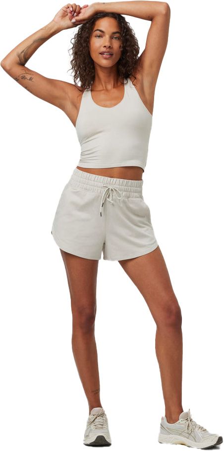 Halo Performance Crop Tank 2.0 W Ecru Heather – Image 4