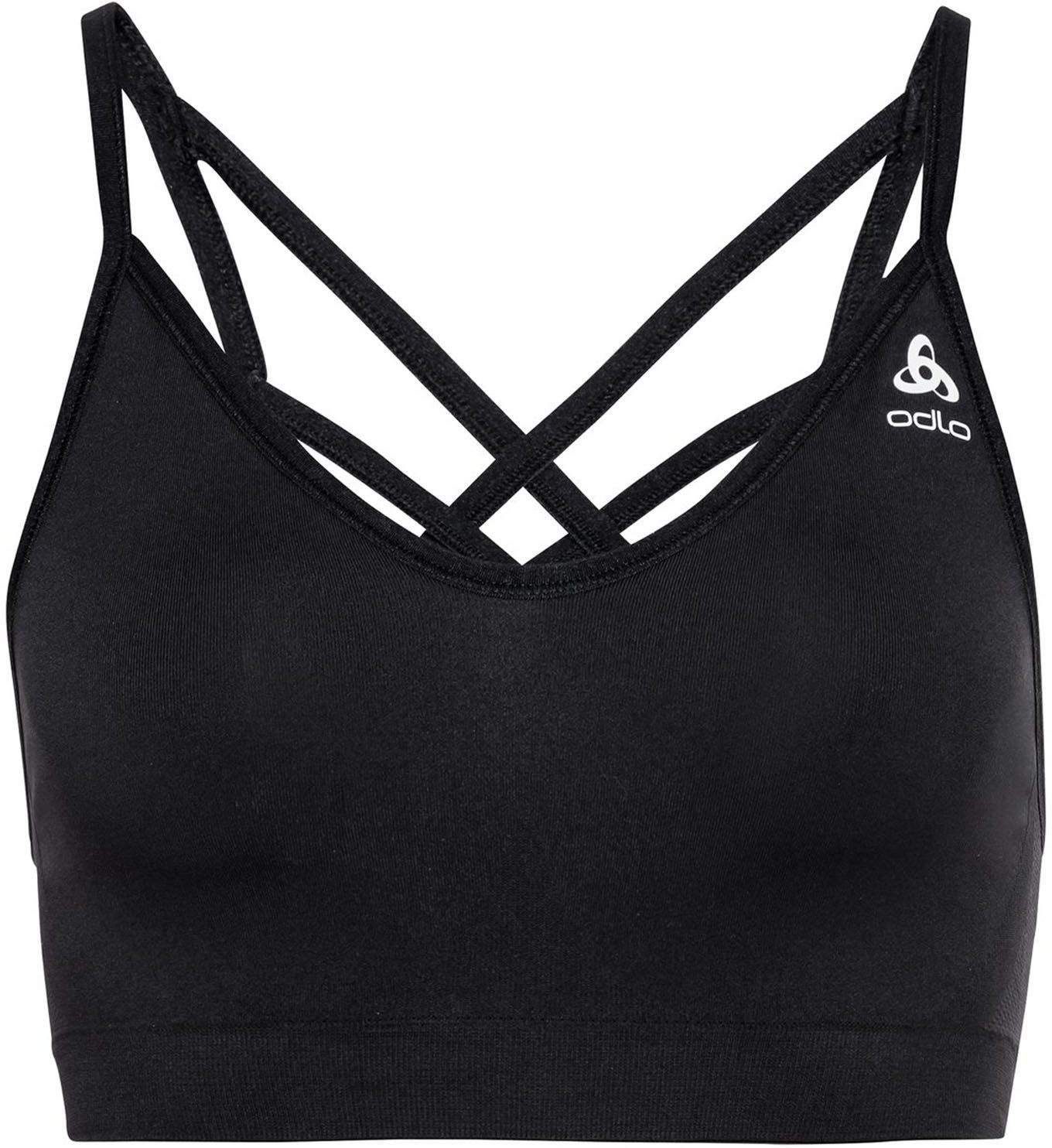 Sport Bra Seamless Soft W Black Grey Melange – Image 3
