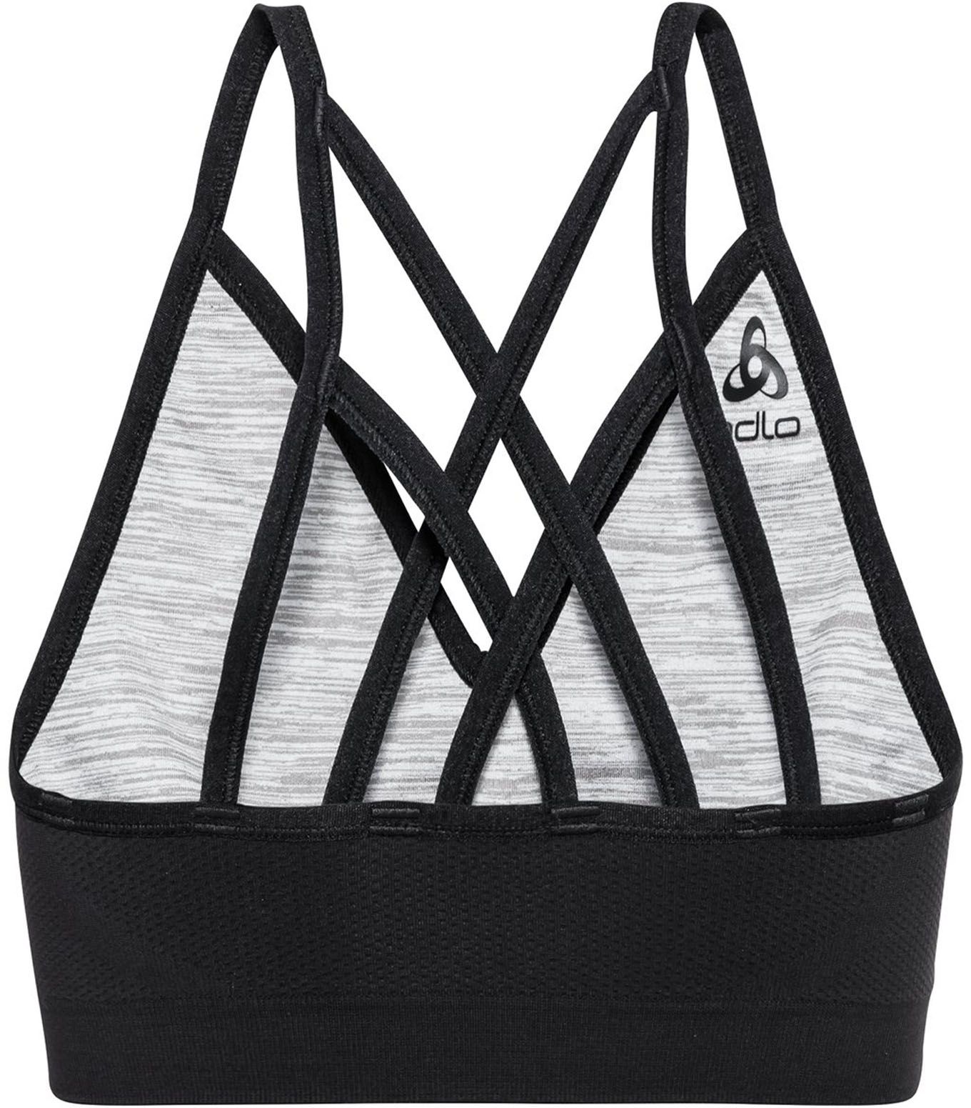 Sport Bra Seamless Soft W Black Grey Melange – Image 4