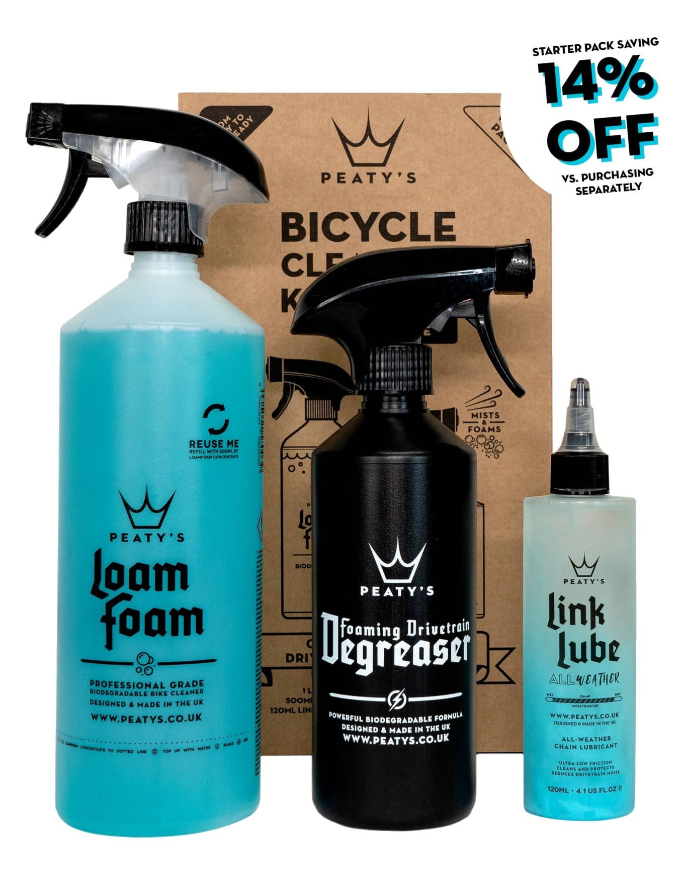 Clean Degrease Lube Starter Pack