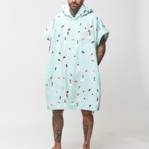 Poncho Madrague Light Blue