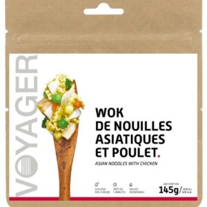 Wok De Nouilles Asiatiques Et Poulet