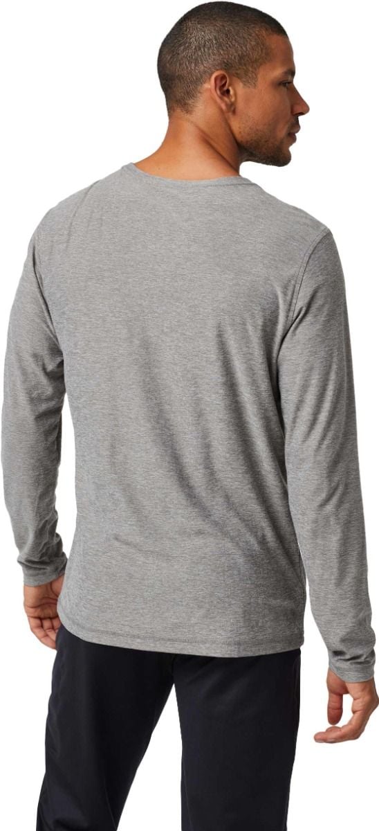 L/S Strato Tech Tee M Heather Grey – Image 2
