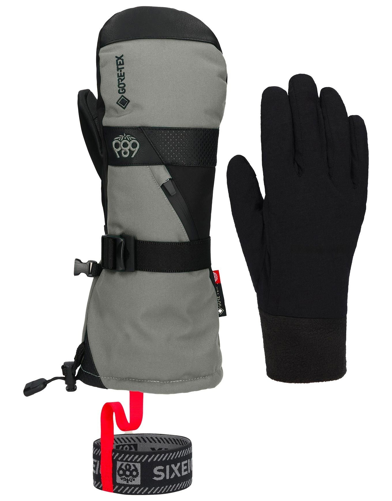 M Gore-Tex Smarty 3In1 Gauntlet Mitt Charcoal