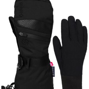 W Gore-Tex Smarty 3In1 Gauntlet Mitt Black