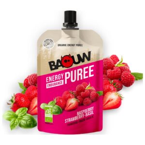 Purée énergétique bio Framboise-Fraise-Basilic 90g