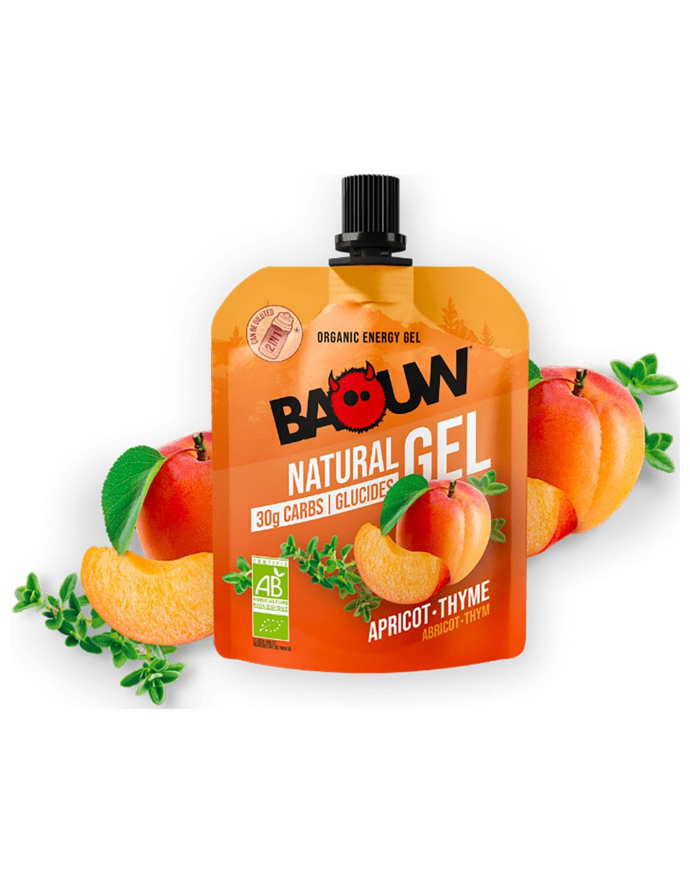 Gel énergétique naturel bio Abricot-Thym 85g