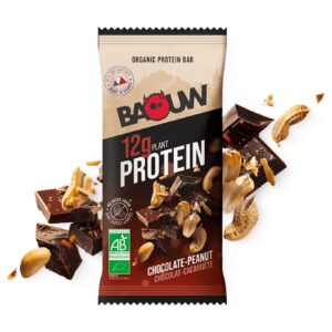 Barre protéinée naturel bio Chocolat-Cacahuètes 50g