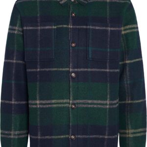 Chapter Tailored Check Overshirt Green Loch Tartan