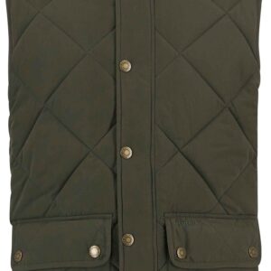 Winter Lowerdale Quilted Gilet Dark Olive