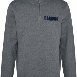 Cotes Half Zip Sweatshirt Mid Grey Marl