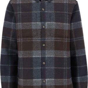 Chapter Tailored Check Overshirt Midnight Oak Tartan