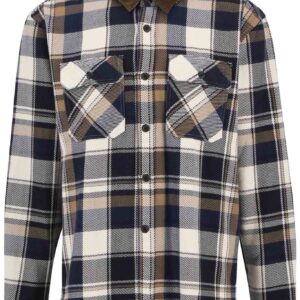 Grasmoor Relaxed Checked Shirt Navy